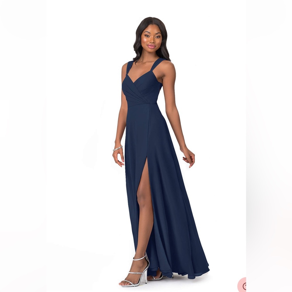Azazie Nahrin Dress in Dark Navy